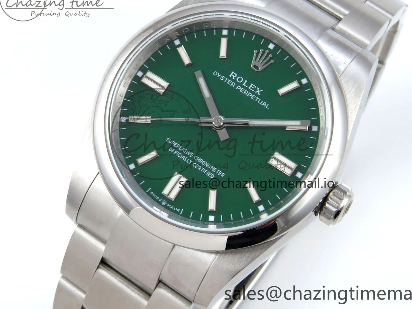 MiroTime 0315 Sustainable Oyster Perpetual 126000 36mm DIWF 1:1 Best Edition 904L Steel Green Dial A 757